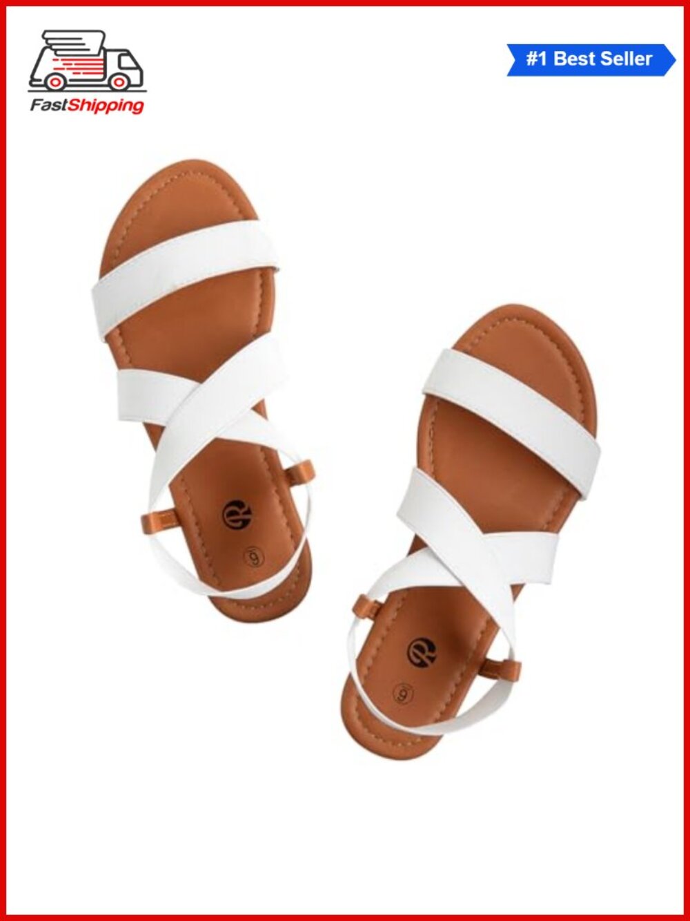 Elastic Stretch Slip-On Flat Sandals Comfort Cushioned Open Toe Summer Shoes